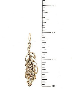 STONE ETCHED LEAF FRAMED BIB NECKLACE SET