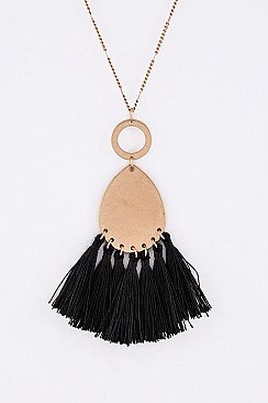 STYLISH TASSEL PENDANT NECKLACE