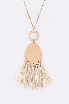 STYLISH TASSEL PENDANT NECKLACE