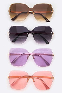 Pack of 12 Oversize Butterfly Sunglasses Set