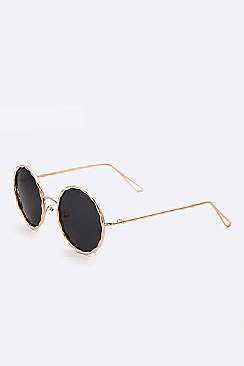 Pack of 12 Mix Lens Round Sunglasses Set