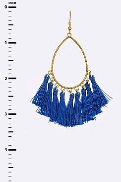 TEARDROP TASSEL EARRINGS