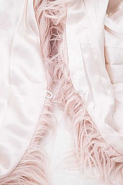 Glam Faux Shearling Shaggy Vest