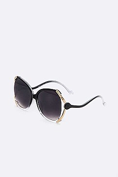 Pack of 12 Butterfly Oversize Iconic Sunglasses Set