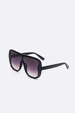 Pack of 12 Oversize Pilot Shield Inspired Sunglasses Set