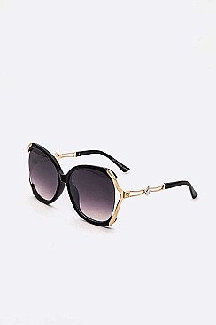 Pack of 12 Oversize Crystal Temple Iconic Sunglasses Set