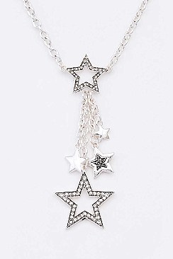 Stylish Charm Mix Star Necklace Set
