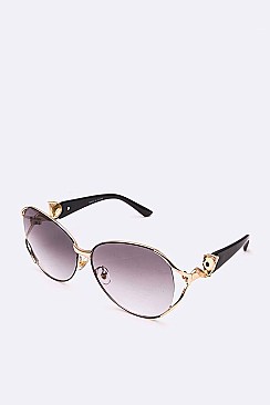 Pack of 12 Pieces Light Tint Designed Oversized Sunglasses LA108-3308