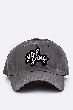 Embroidered Girl Gang Cotton Cap LA-EMH0956D
