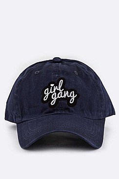 Embroidered Girl Gang Cotton Cap LA-EMH0956D