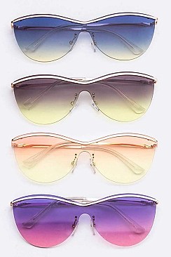 Pack of 12 pieces Iconic Gradient Color Unilens Sunglasses LA107-30559OC