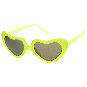 Pack of 12 Novelty Heart Sunglasses