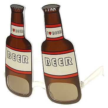 Pack of 12 Beer Bottle Novelty Sunglasses