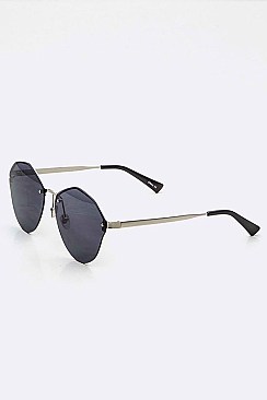 Pack of 12 Pieces Fashion Rimless Sunglasses LA113-POP8125