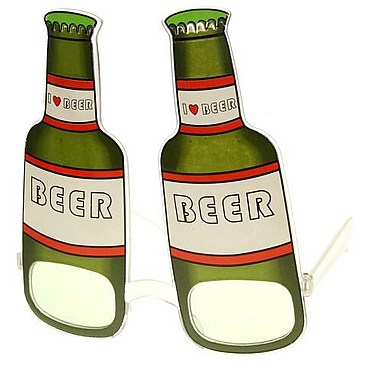 Pack of 12 Beer Bottle Novelty Sunglasses