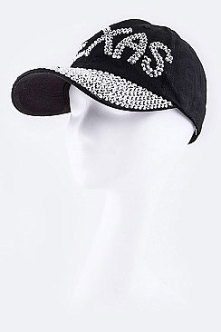 Crystal TEXAS Embelished Fashion Denim Cap LA-HT277X046