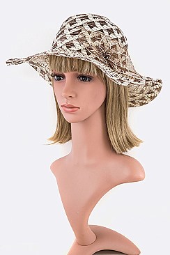 Pack of 12 Vail Flower 2 Tone Hat