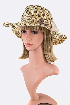 Pack of 12 Vail Flower 2 Tone Hat