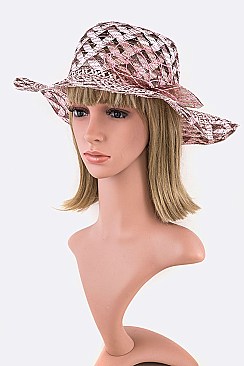 Pack of 12 Vail Flower 2 Tone Hat