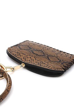 STYLISH 	PYTHON PATTERN POUCH