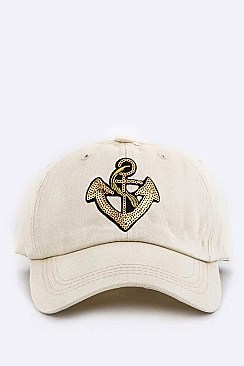 Sequins Anchor Fashion Cap LA-EMH1003T