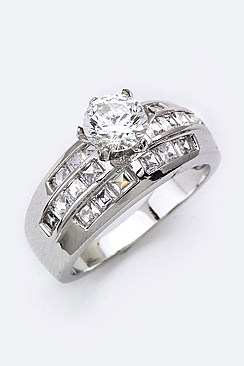 Cubic Zirconia Engagement Ring LACW1799