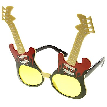 Pack of 12 Electric Guitar Novelty Sunglasses