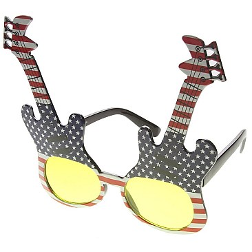 Pack of 12 Electric Guitar Novelty Sunglasses