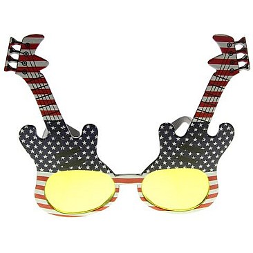 Pack of 12 Electric Guitar Novelty Sunglasses