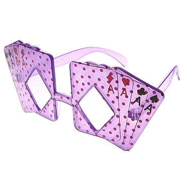 Pack of 12 Clear Cards Novelty Sunglasses