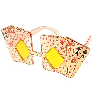 Pack of 12 Clear Cards Novelty Sunglasses