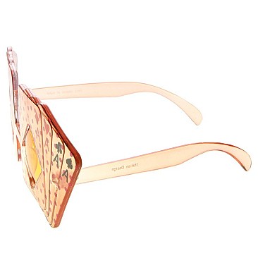 Pack of 12 Clear Cards Novelty Sunglasses