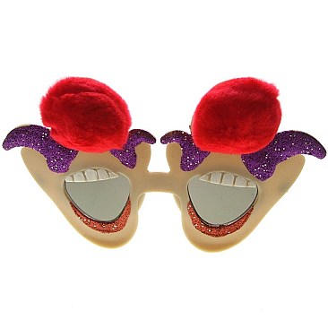 Pack of 12 Clown Mouth Novelty Glasses
