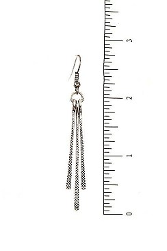 FRINGE BAR RHINESTONE PAVE NECKLACE SET