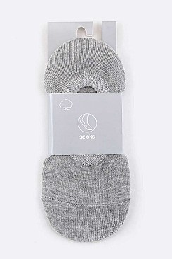 Pack of (12 Pairs)  No Show Cotton Socks LA-Z67017
