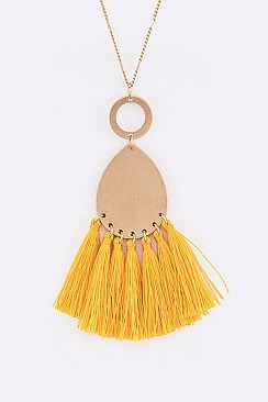 STYLISH TASSEL PENDANT NECKLACE