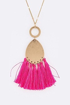 STYLISH TASSEL PENDANT NECKLACE
