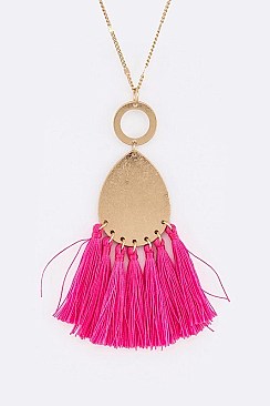 STYLISH TASSEL PENDANT NECKLACE