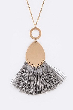 STYLISH TASSEL PENDANT NECKLACE