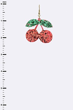 Glitzy Cherries Festival Earrings