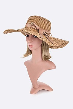 Pack of 12 Straw Floppy Hat Set