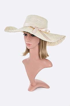 Pack of 12 Straw Floppy Hat Set