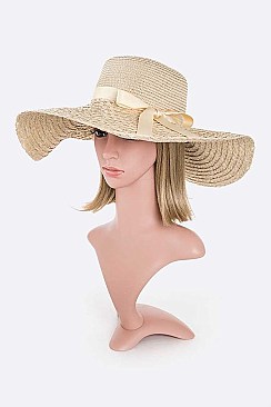 Pack of 12 Straw Floppy Hat Set