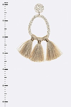 Iconic Glitter Tassel Earrings