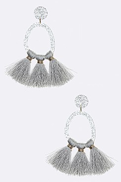 Iconic Glitter Tassel Earrings