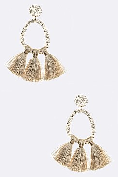 Iconic Glitter Tassel Earrings