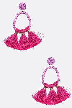 Iconic Glitter Tassel Earrings