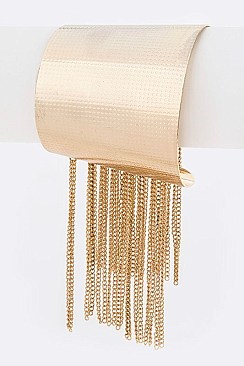 Golden Fringe Chain Metal Cuff LA-GBC5510