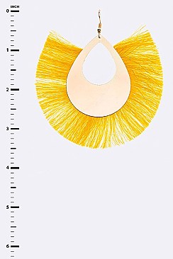 Pack of 12 Iconic Large Tassel Drop Earrings Set