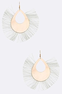 Pack of 12 Iconic Large Tassel Drop Earrings Set